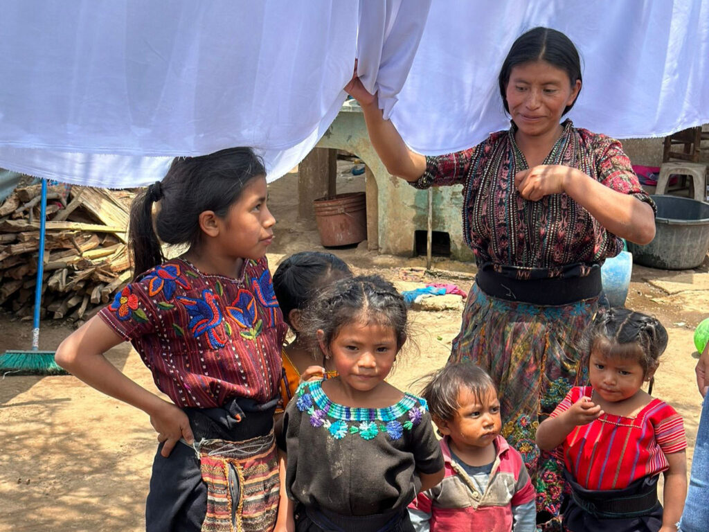 Mother and Children in Las Minas, Guatemala